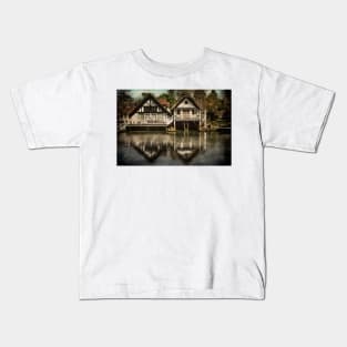 Boathouses at Goring on Thames Kids T-Shirt